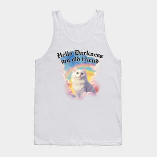 Hello Darkness my old friend -- Cute Nihilism Design Tank Top